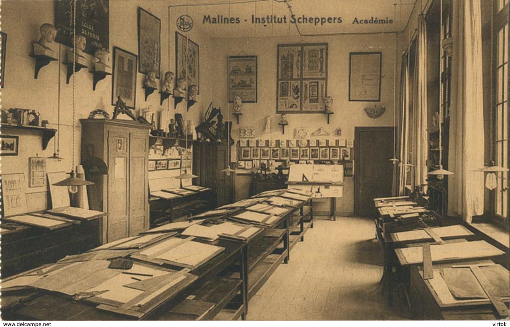 Mechelen : Scheppers : académie  ( geschreven met zegel )