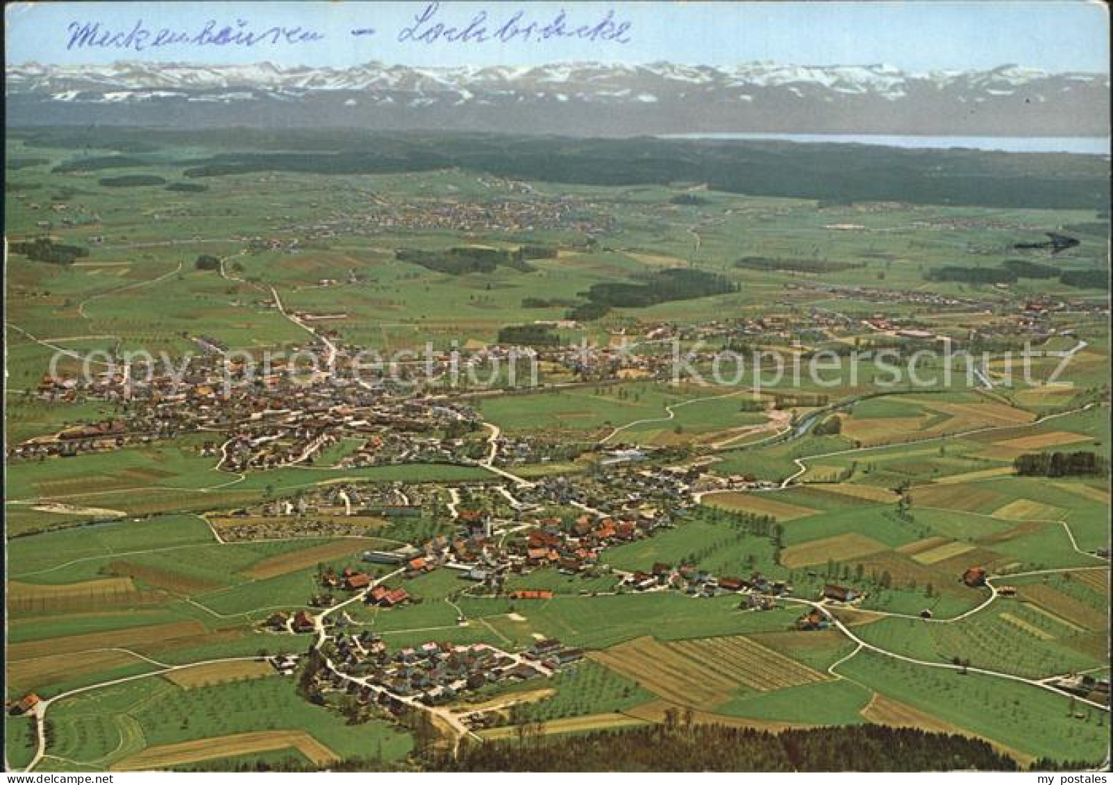 Meckenbeuren mit Brochenzell Fliegeraufnahme