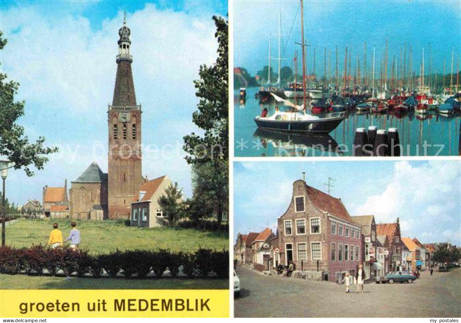Medemblik Kirche Hafen Ortsmotiv