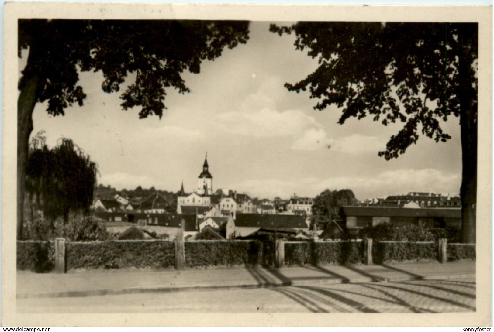 Meerane, Blick vom Bahnhof