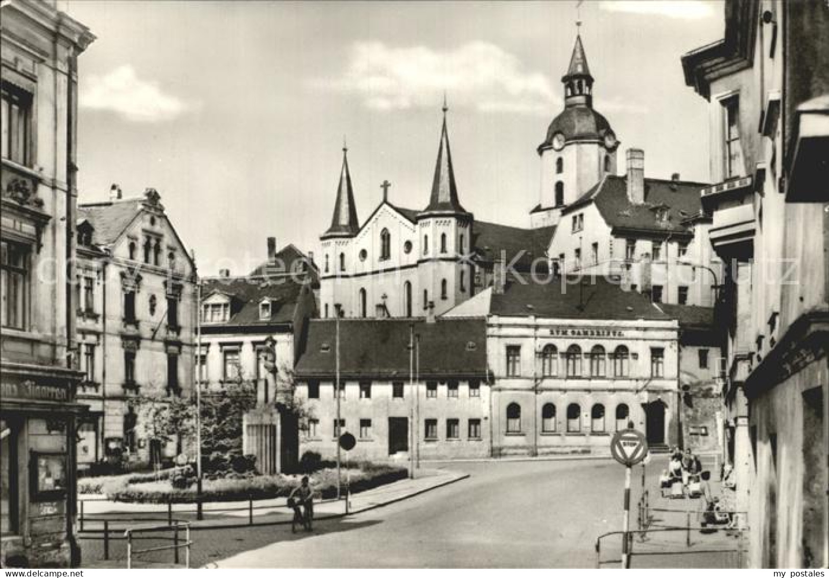 Meerane Teilansicht Kirche