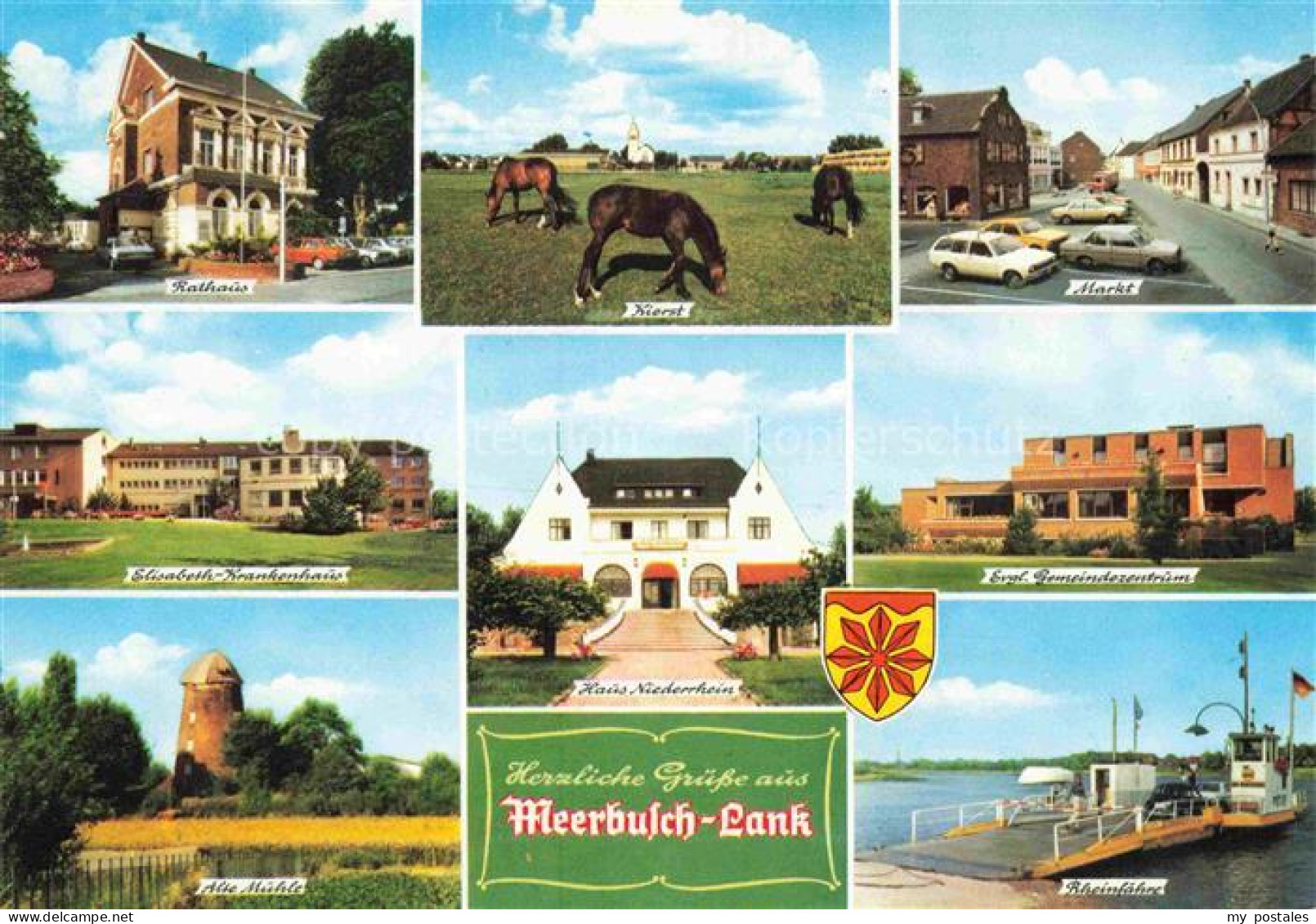 Meerbusch Rathaus Elisabeth Krankenhaus Alte Muehle Kierst Markt Haus Niederrhei