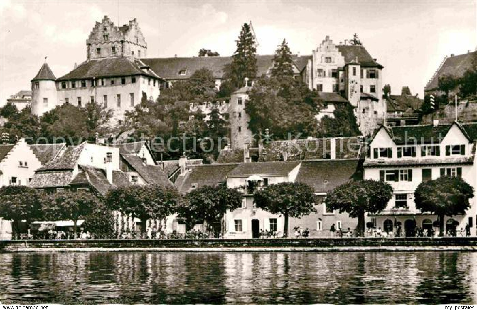 Meersburg Bodensee Die Meersburg Ansicht vom See aus