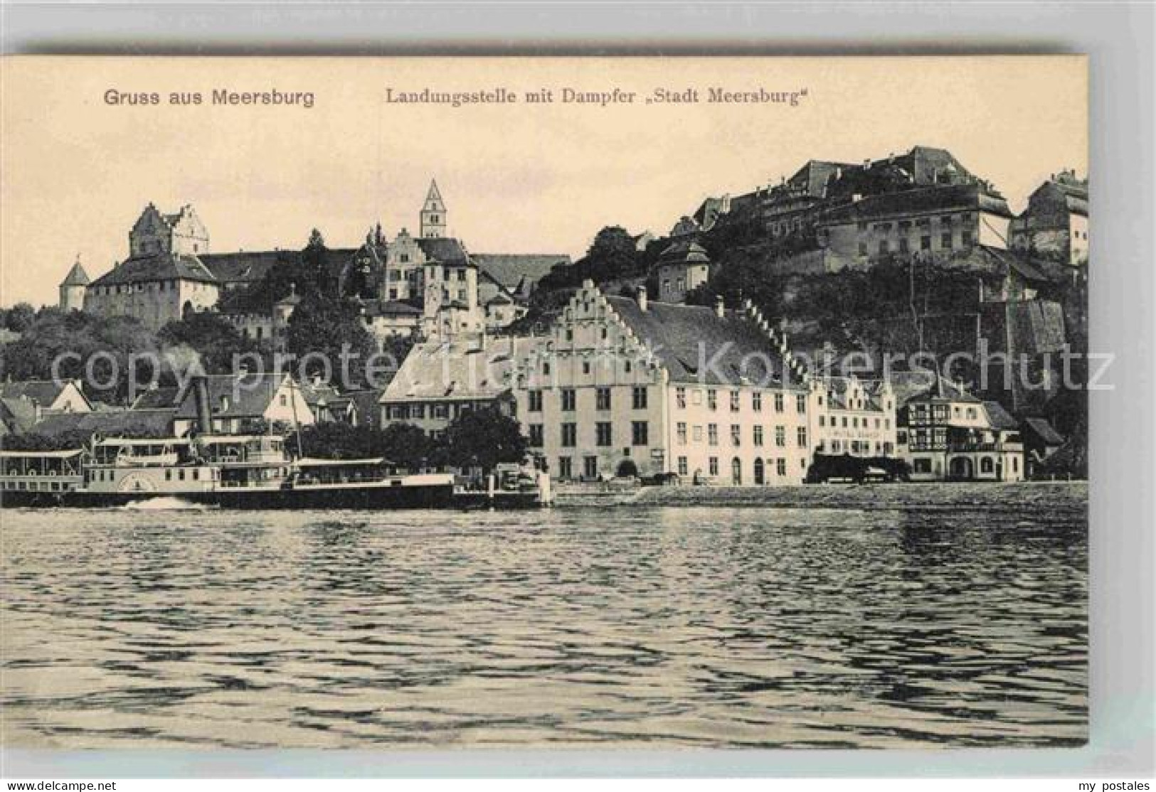 Meersburg Bodensee Landungsstelle Dampfer Stadt Meersburg