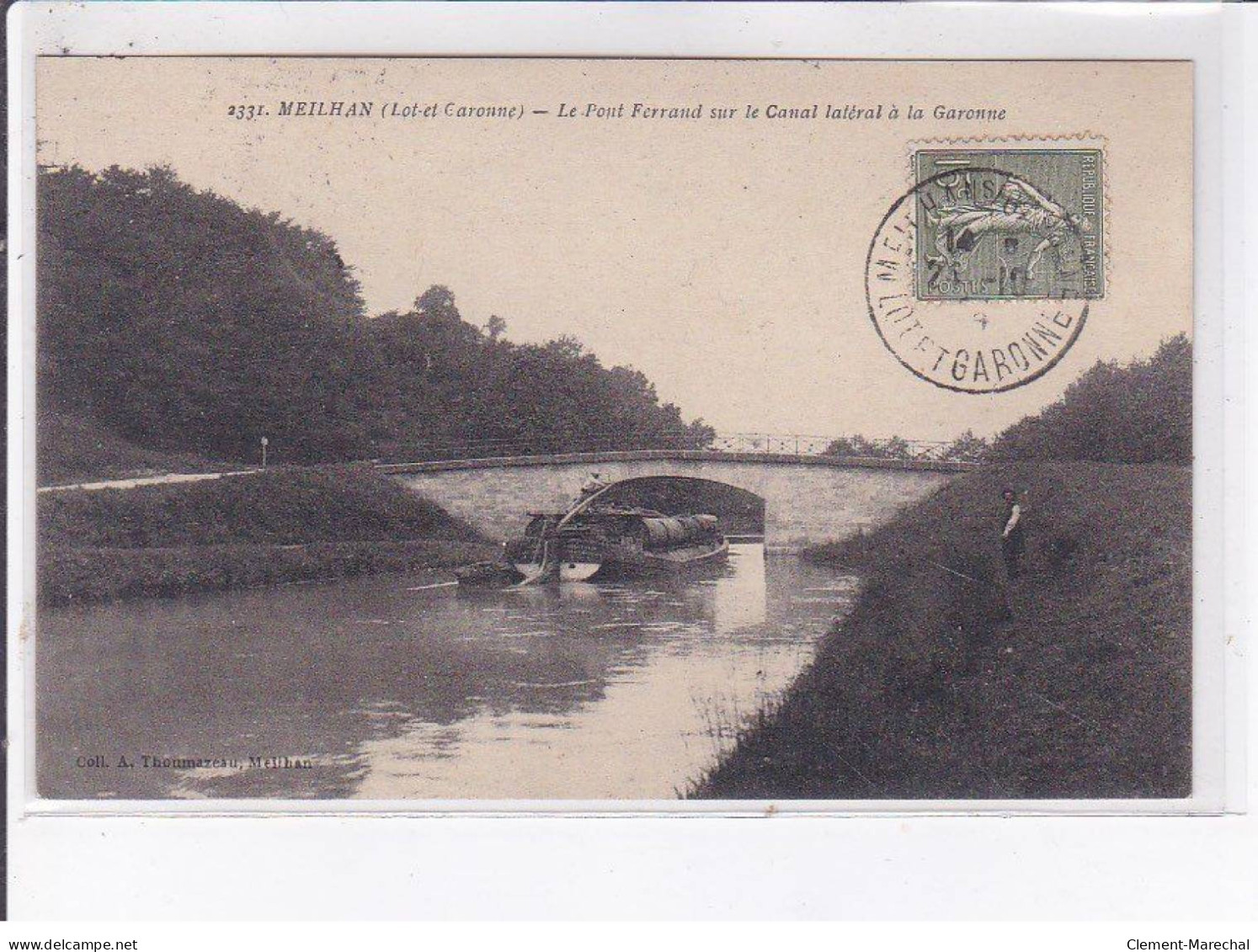 MEILHAN: le pont ferrand sur le canal latéral à la garonne - très bon état