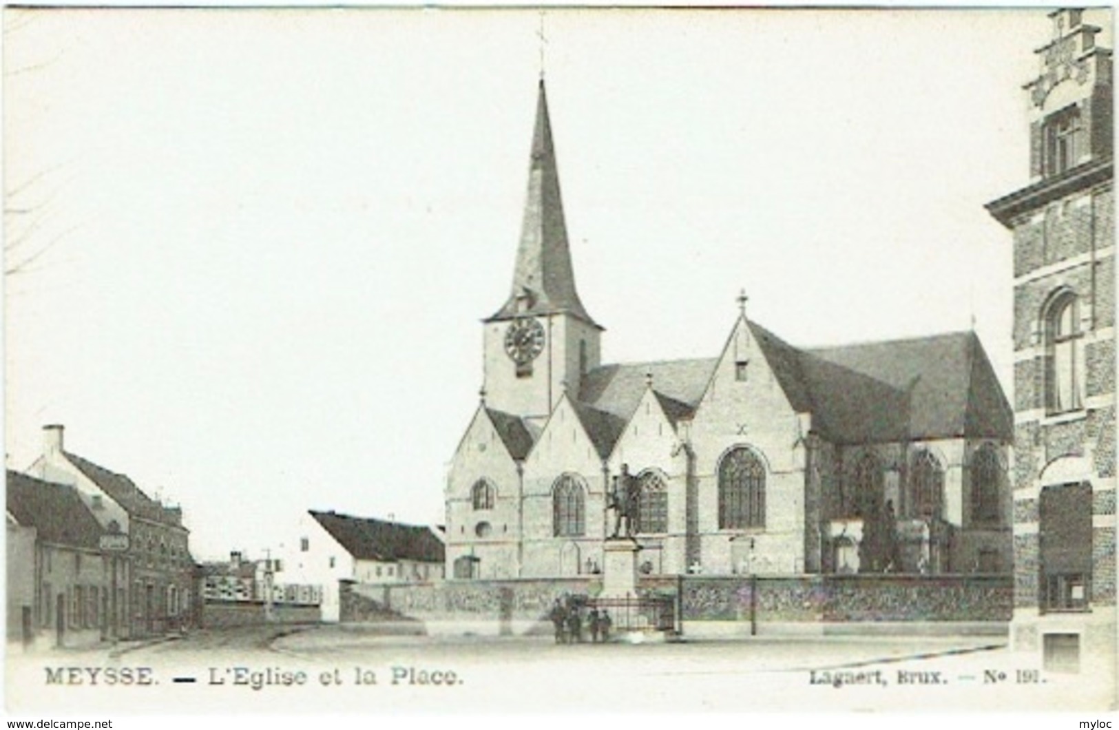 Meise/Meysse. Eglise et Place.