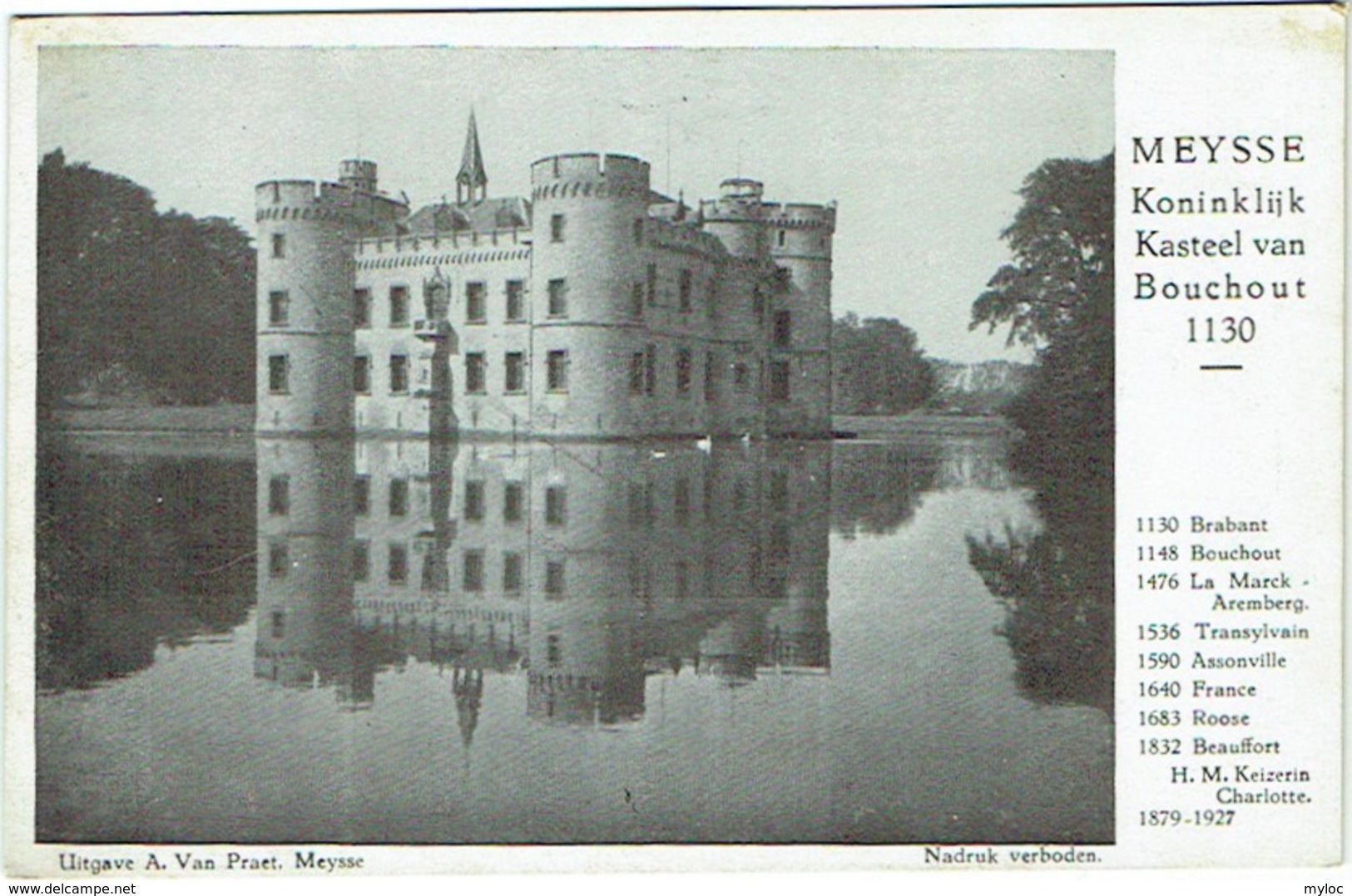 Meise. Meysse. Kasteel van Bouchout.