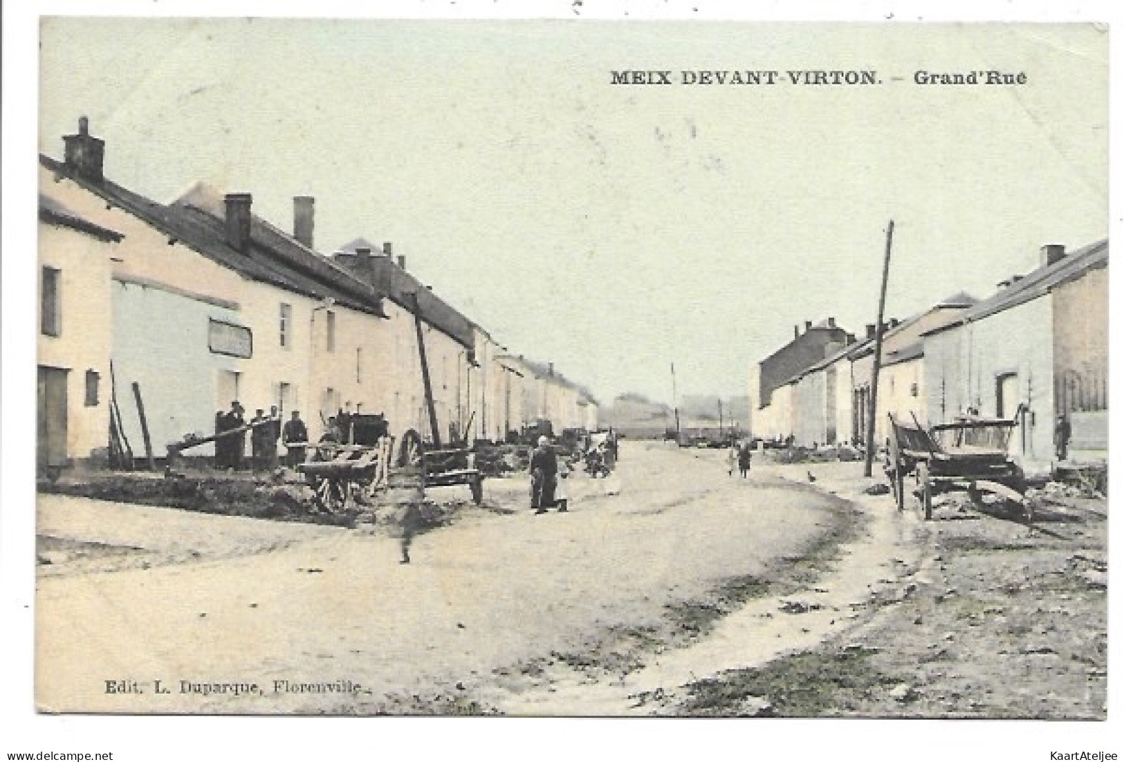 Meix-Devant-Virton - Grand'Rue (in kleur).