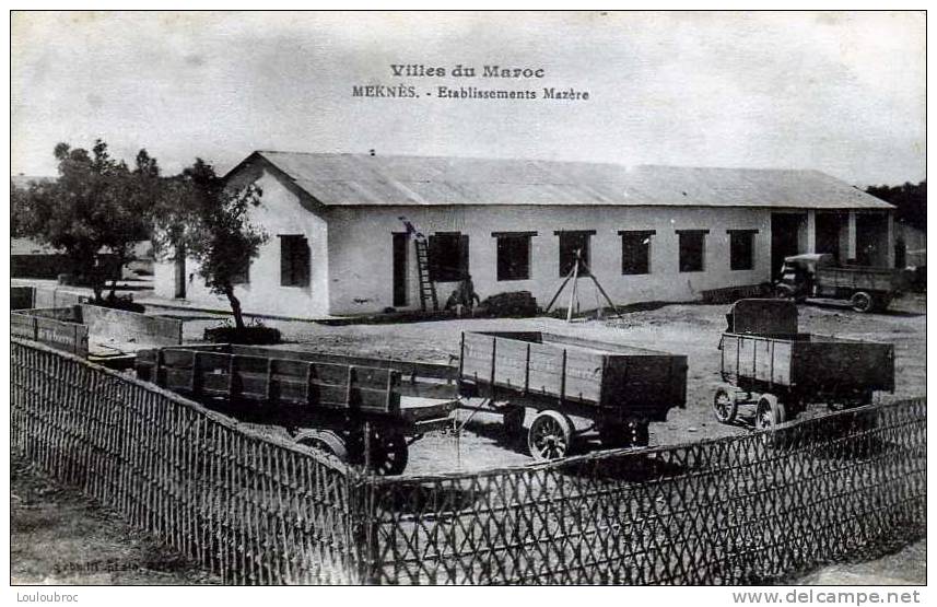 MEKNES ETABLISSEMENTS MAZERE 04 1919