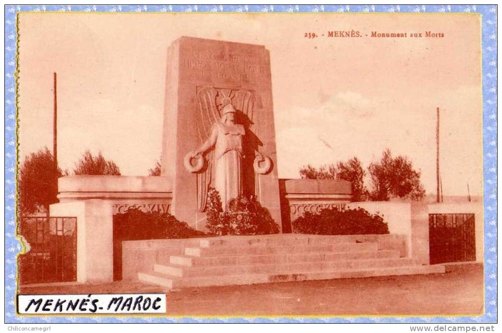 Meknès - Monument aux Morts ( N 628 )