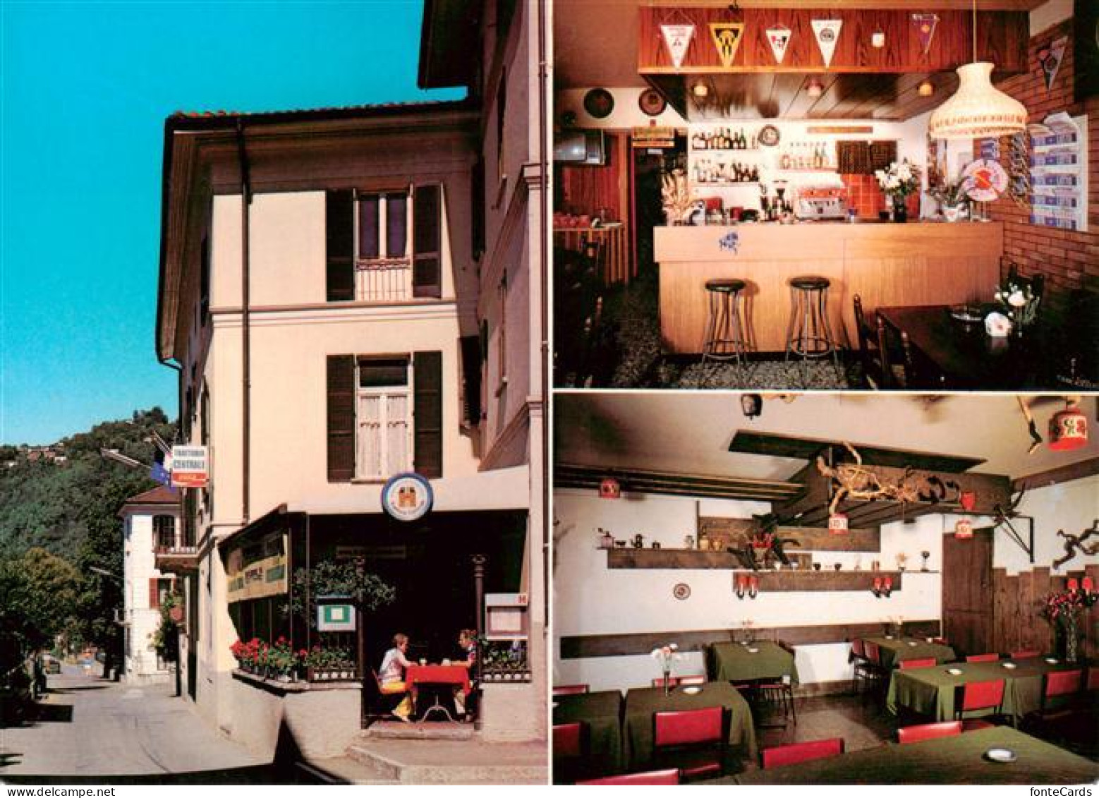 Melano TI Trattoria Centrale Bar Gaststube