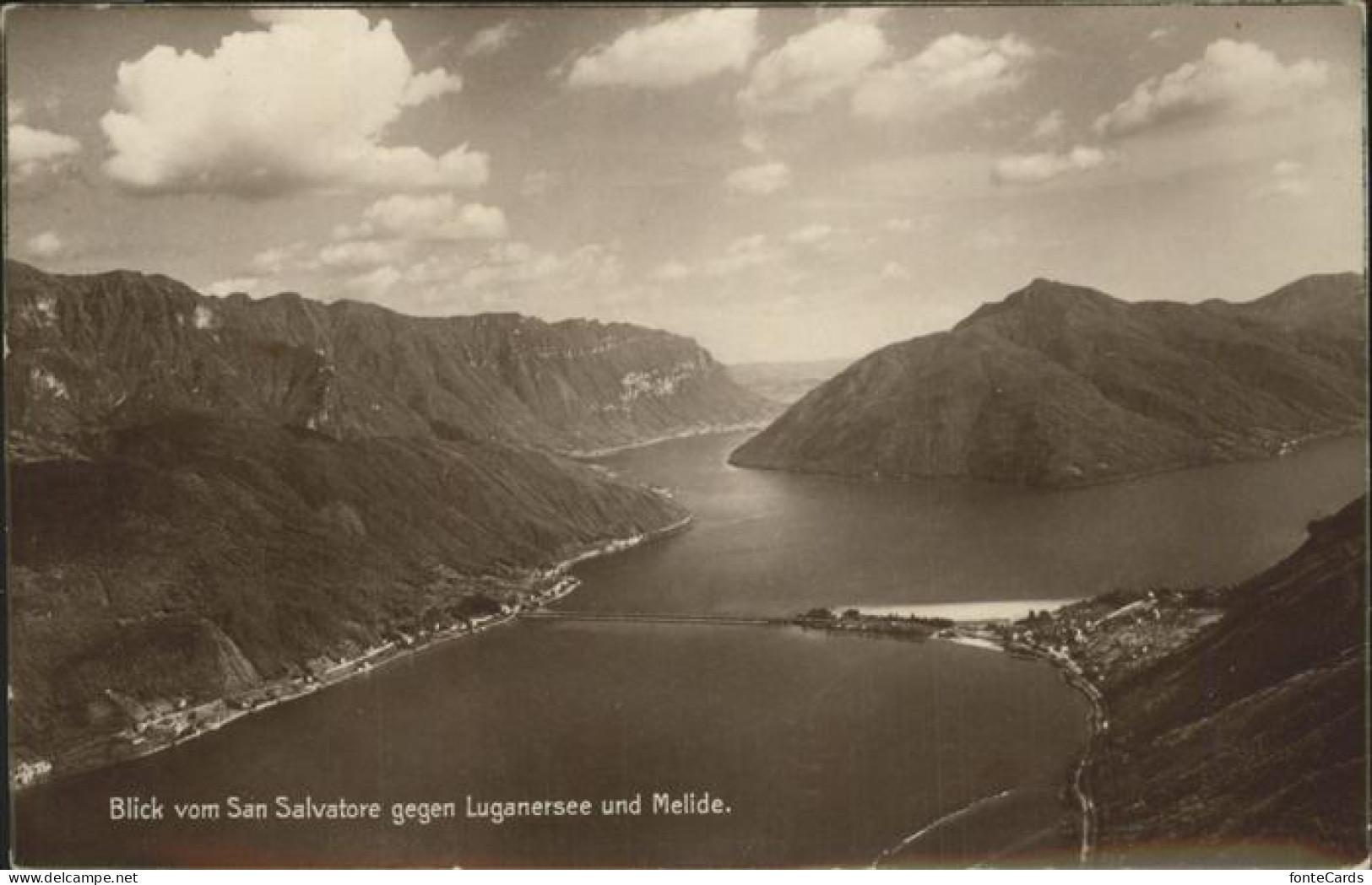 Melide Luganersee