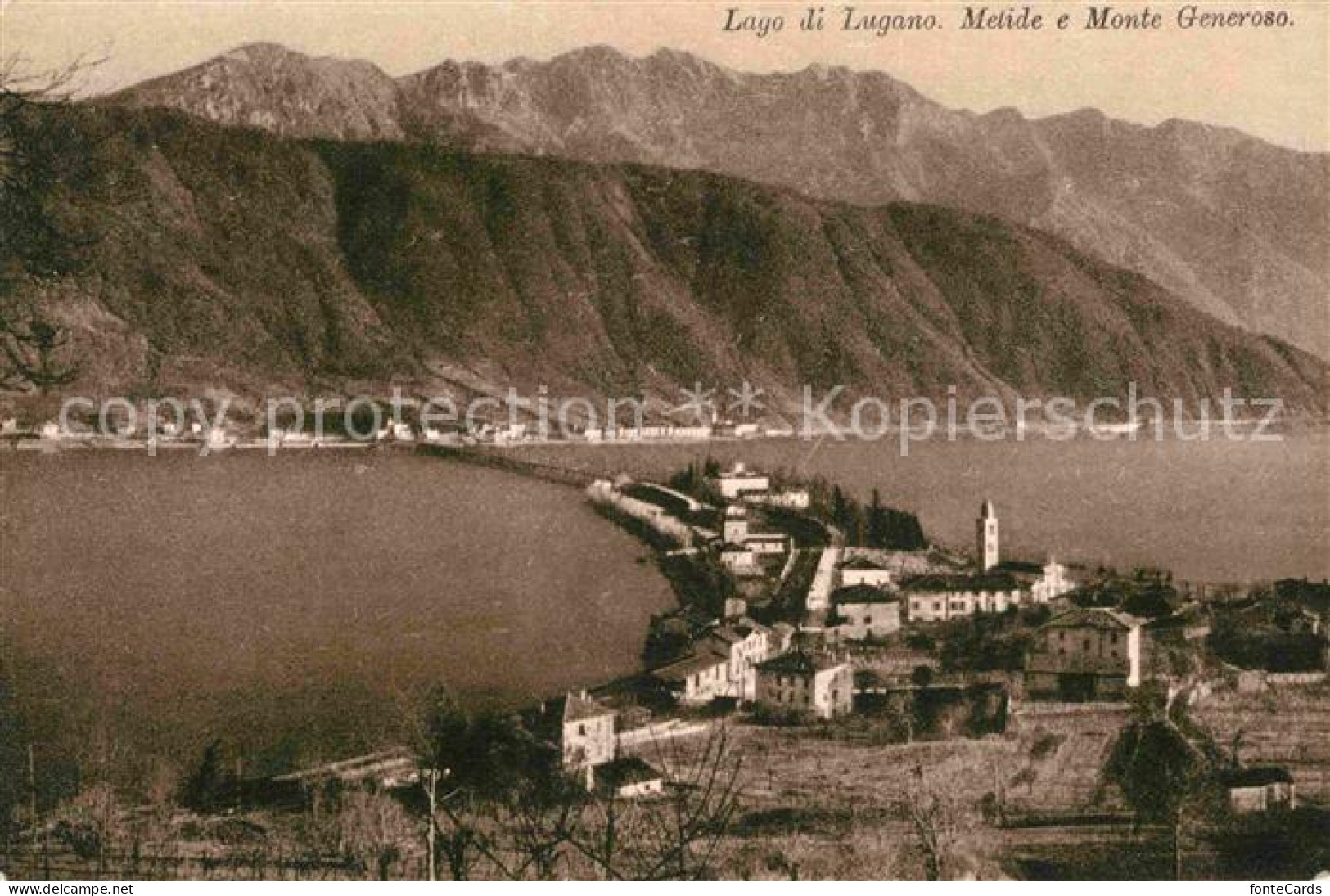 Melide Monte Generoso Luganersee