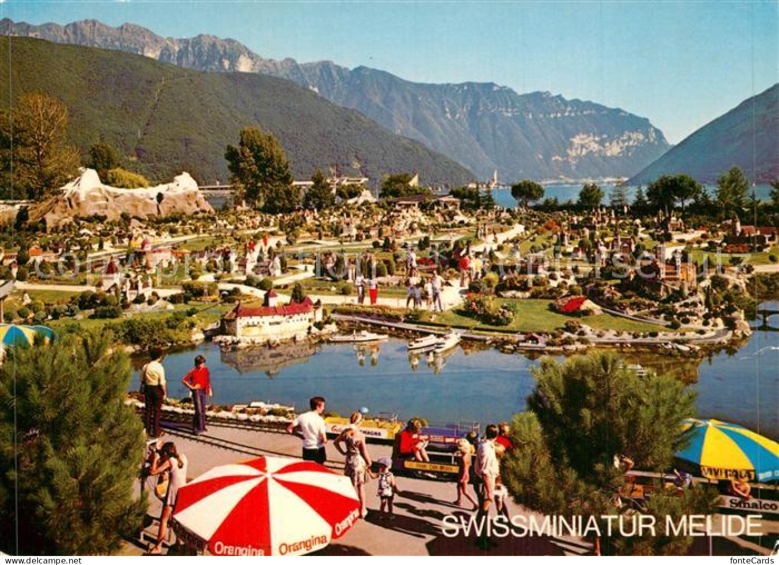 Melide Swissminiatur Luganersee Alpen