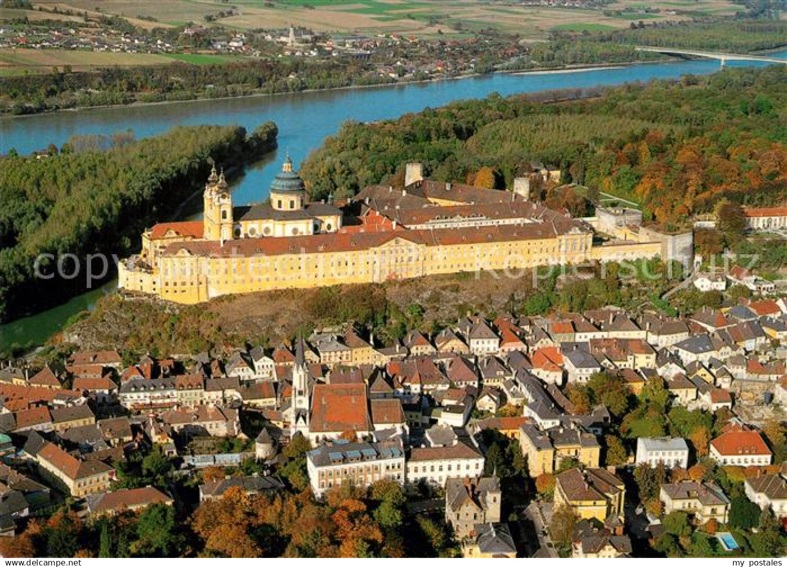 Melk Donau Fliegeraufnahme Stift Melk