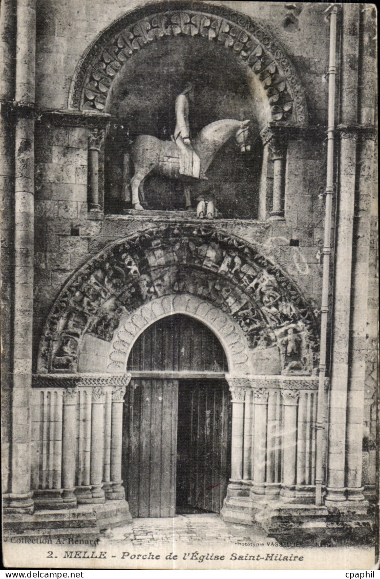 Melle - Eglise Saint Hilaire - CPA