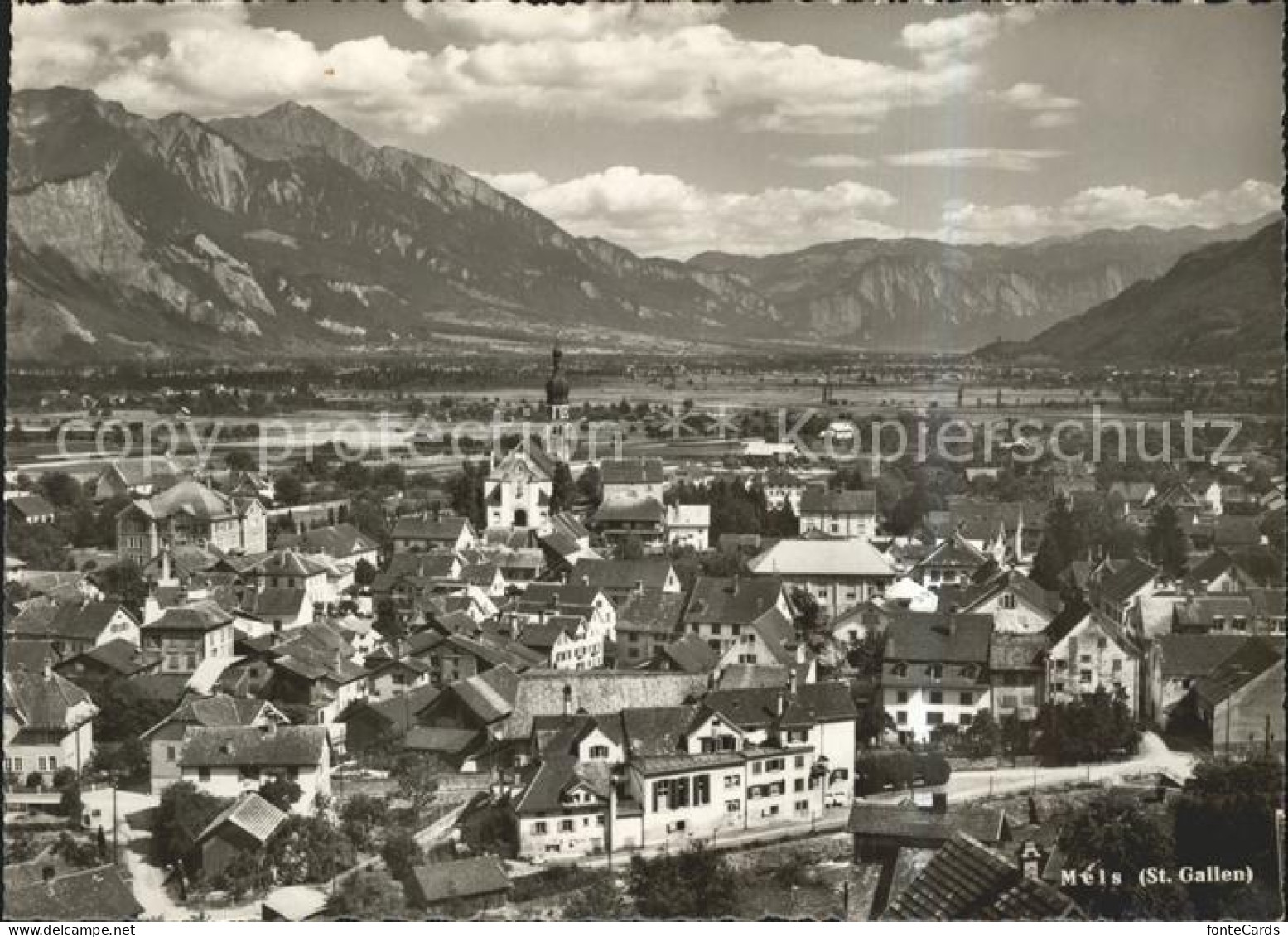 Mels Fliegeraufnahme