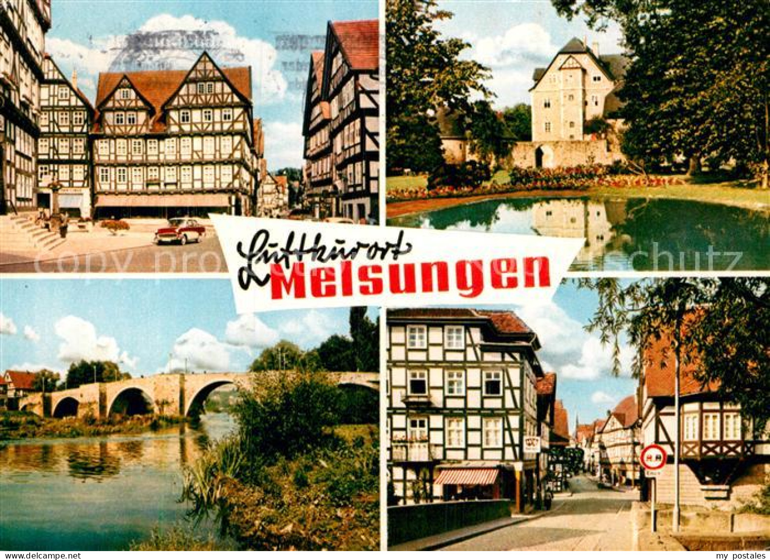 Melsungen Fulda Fachwerk Bruecke