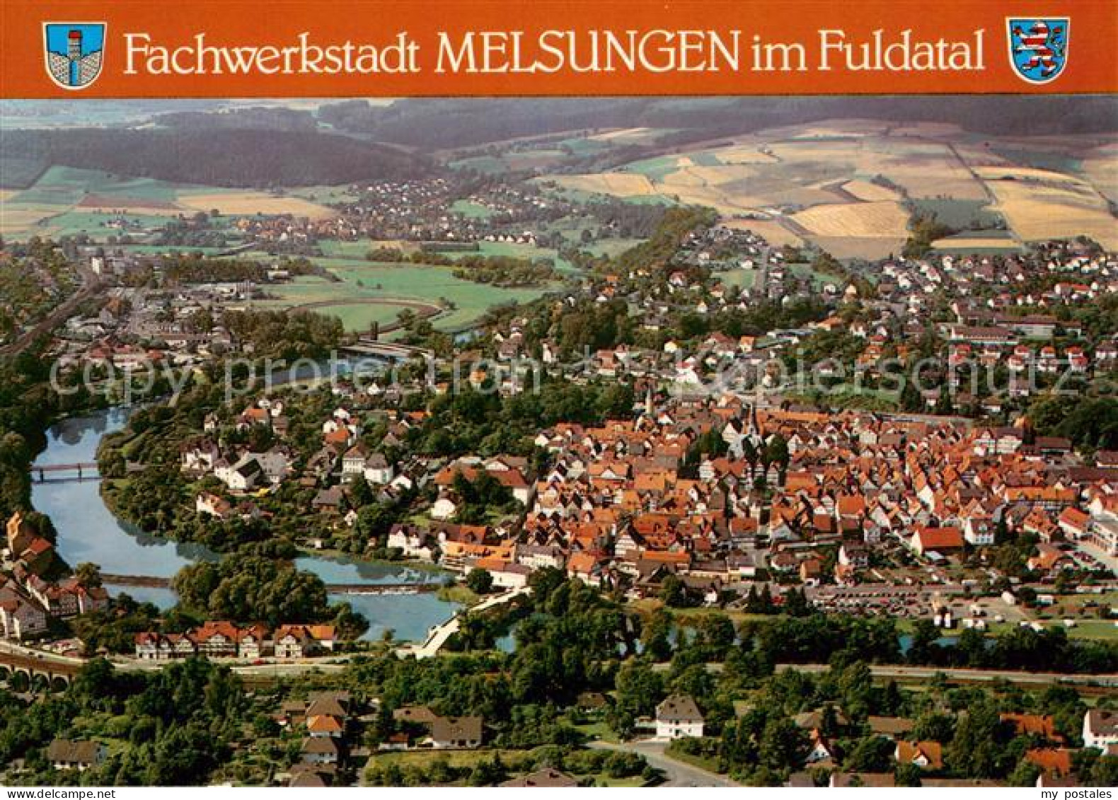 Melsungen Fulda Fliegeraufnahme