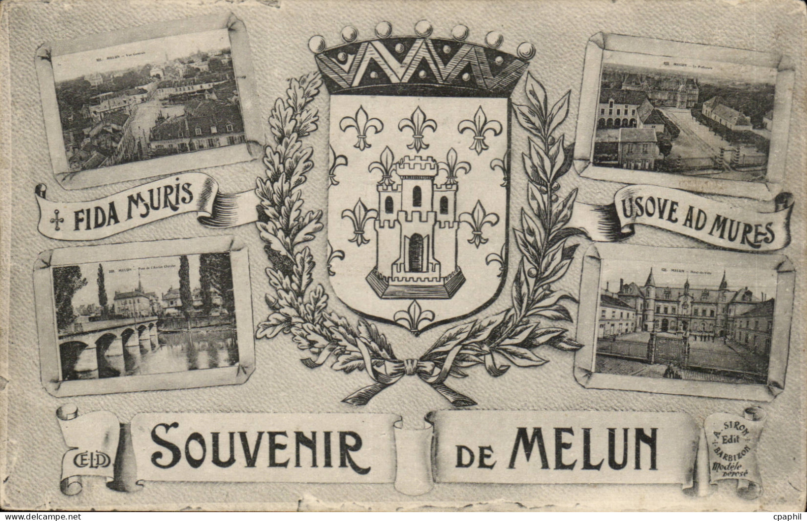 Melun - Souvenir de Melun - CPA