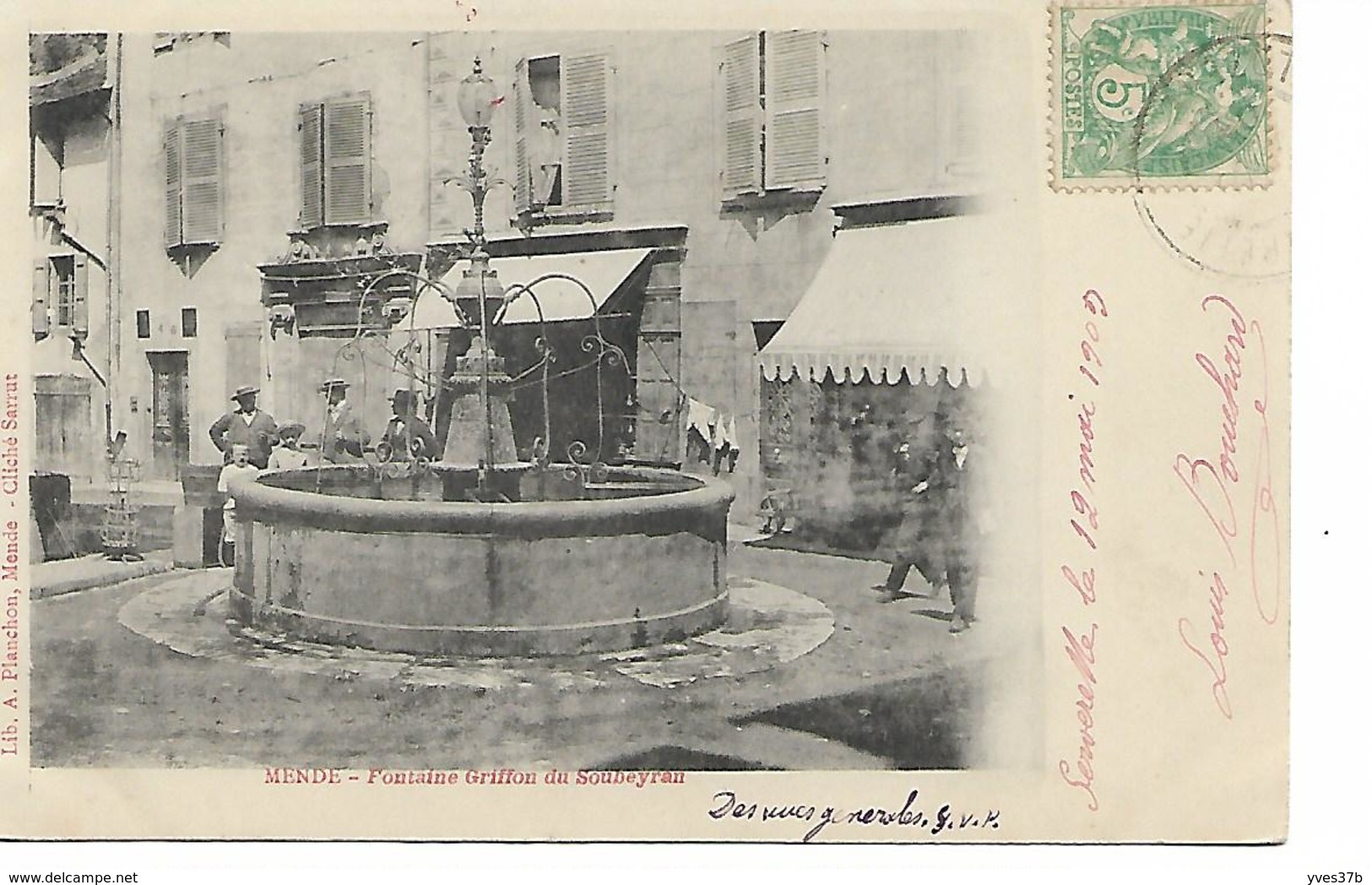 MENDE Fontaine Griffon du Soubeyran