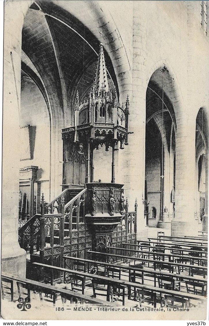MENDE - Intérieur de la Cathédrale, la Chaire