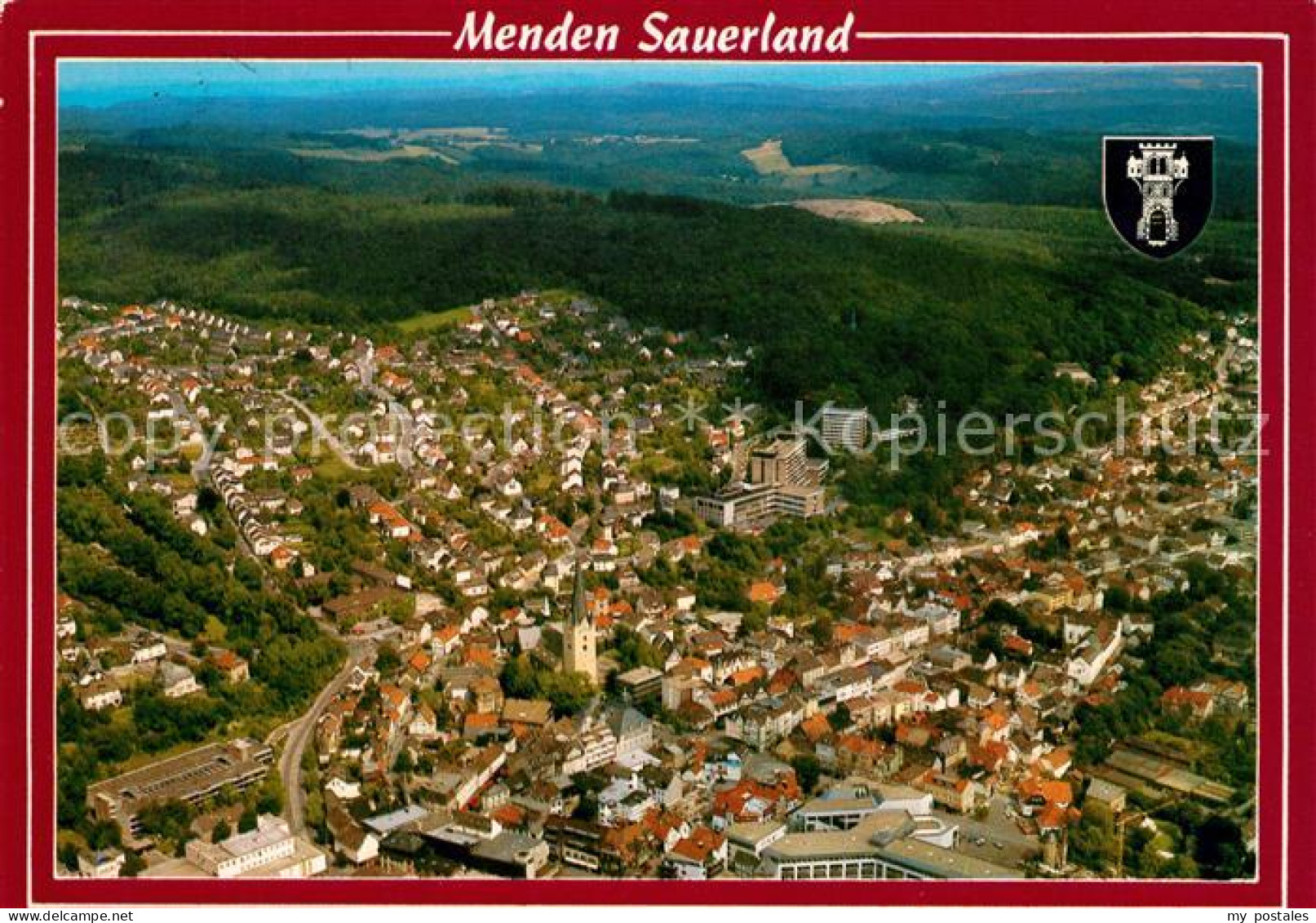 Menden Sauerland Fliegeraufnahme