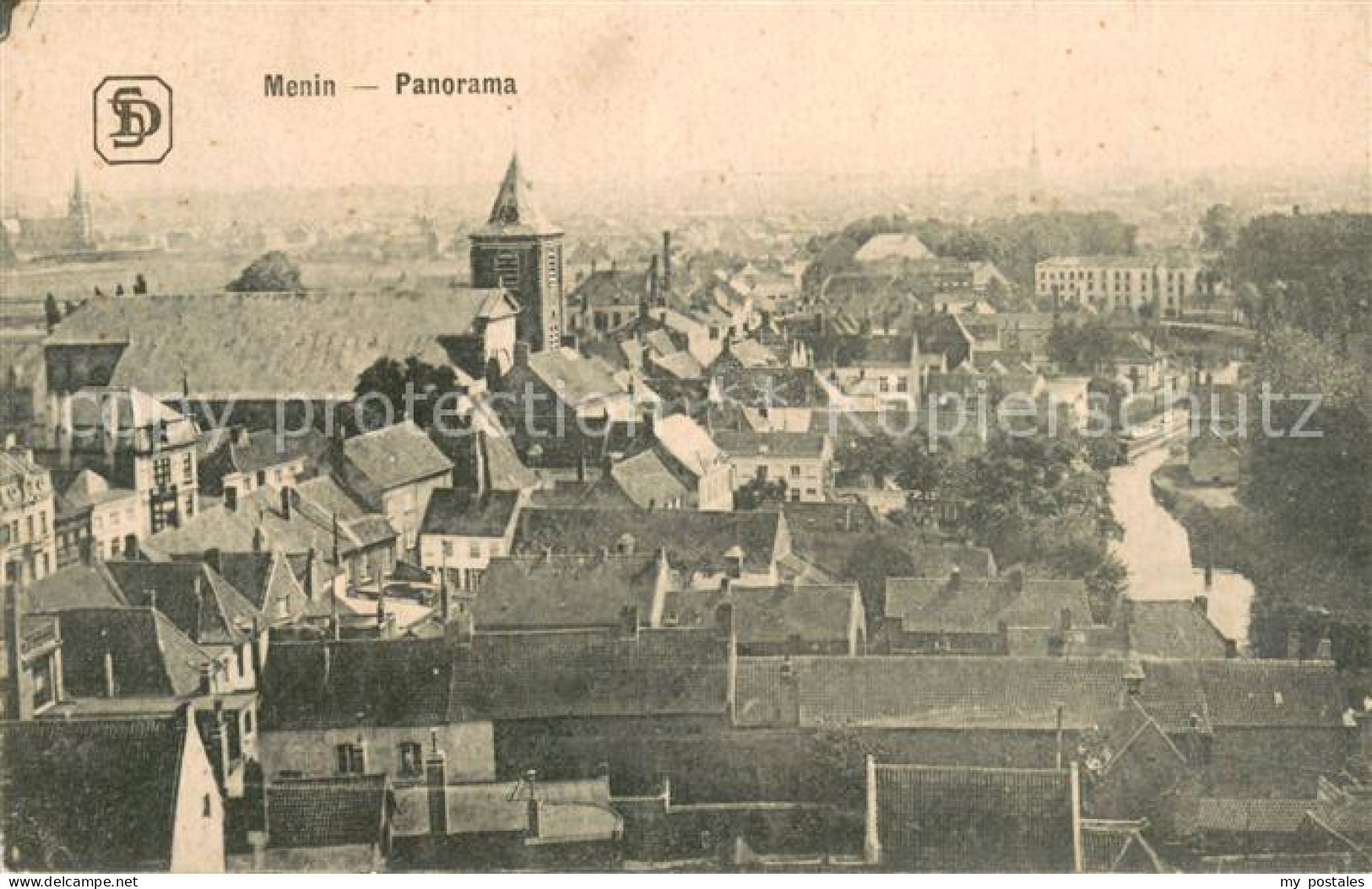 Menin Menen Belgie Panorama