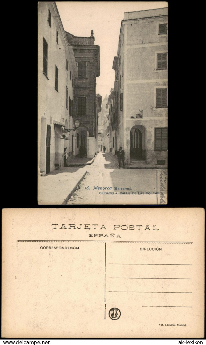 Menorca (Allgemein) Menorca Baleares CIUDADELA CALLE DE LAS VOLTAS 1910
