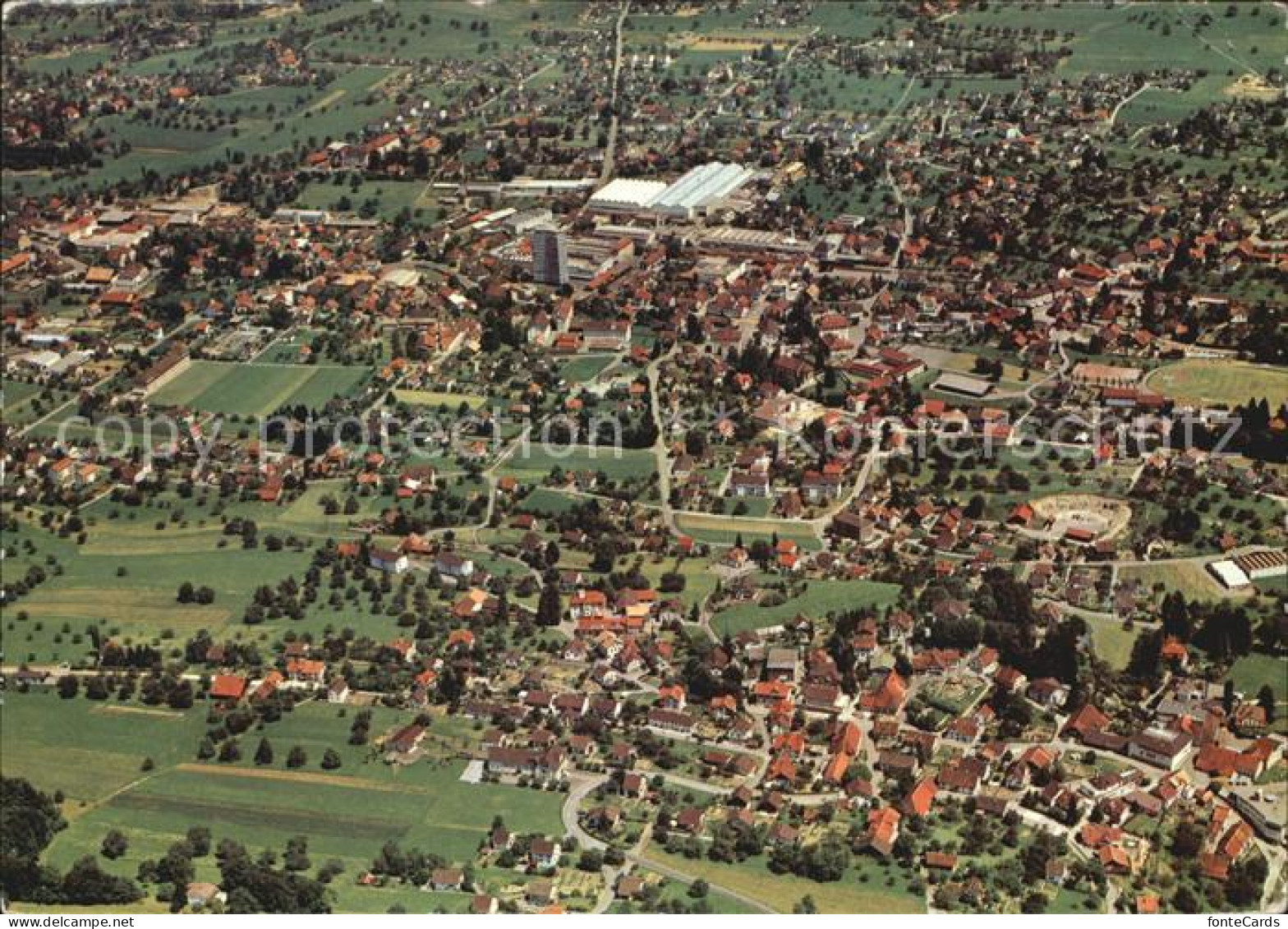 Menziken Burg Fliegeraufnahme