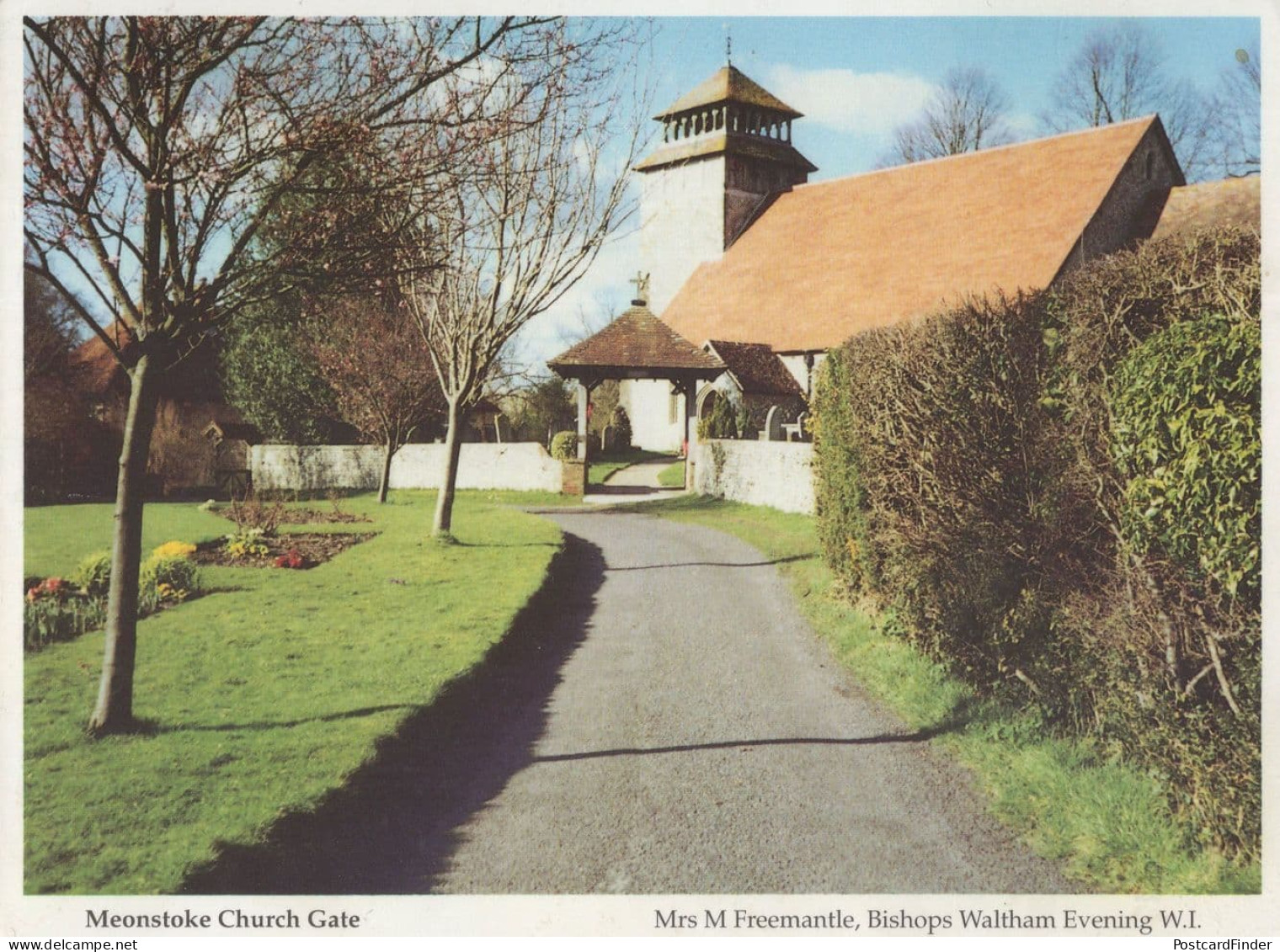 Meonstake Church Gate Hampshire Postcard