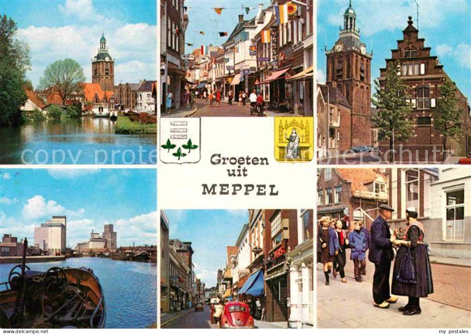 Meppel Kirche Ortsmotive Rathaus Trachten
