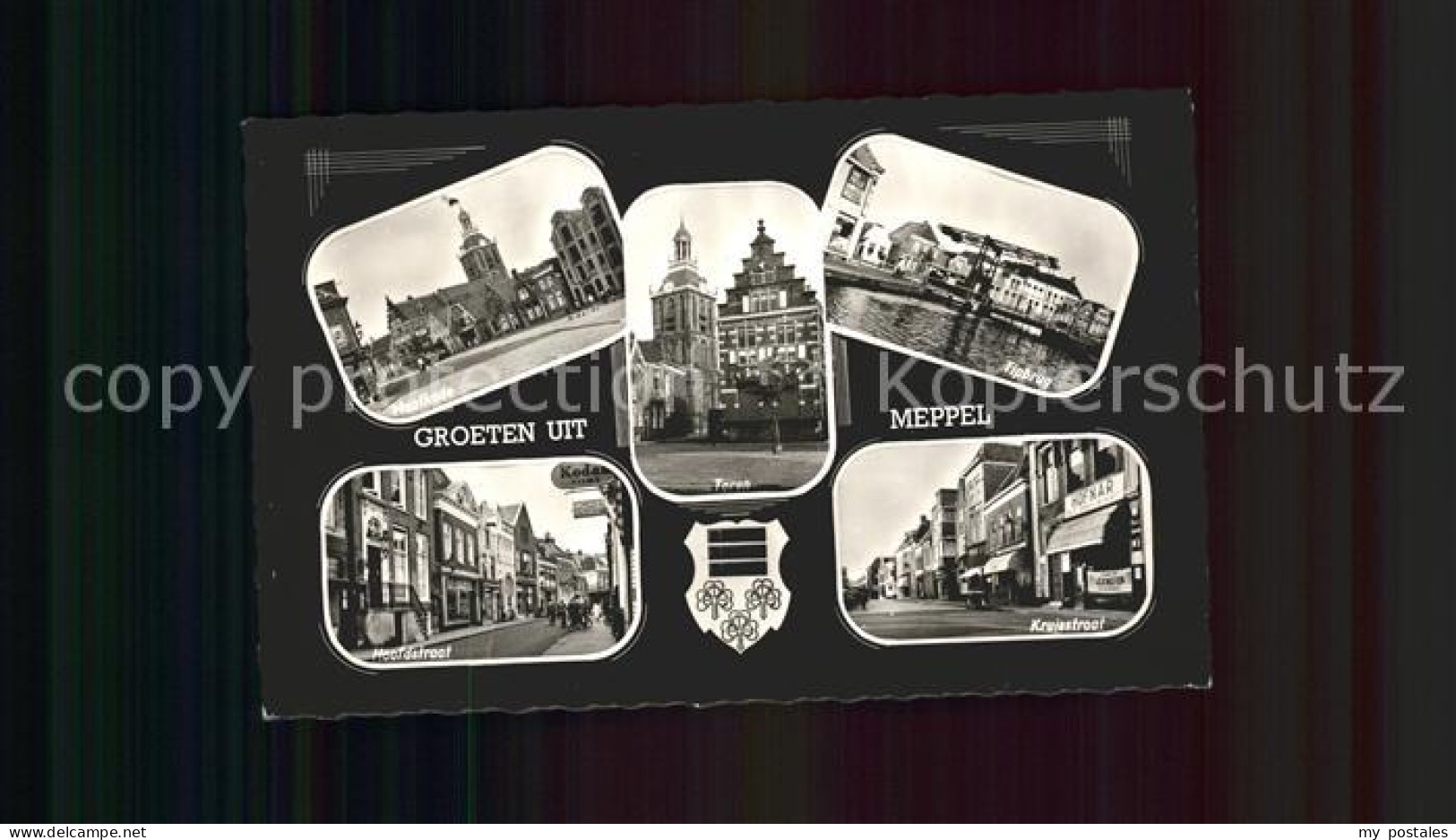 Meppel Maatkade Toren Tipbrug Kruisstraat Hoofdstraat Wappen