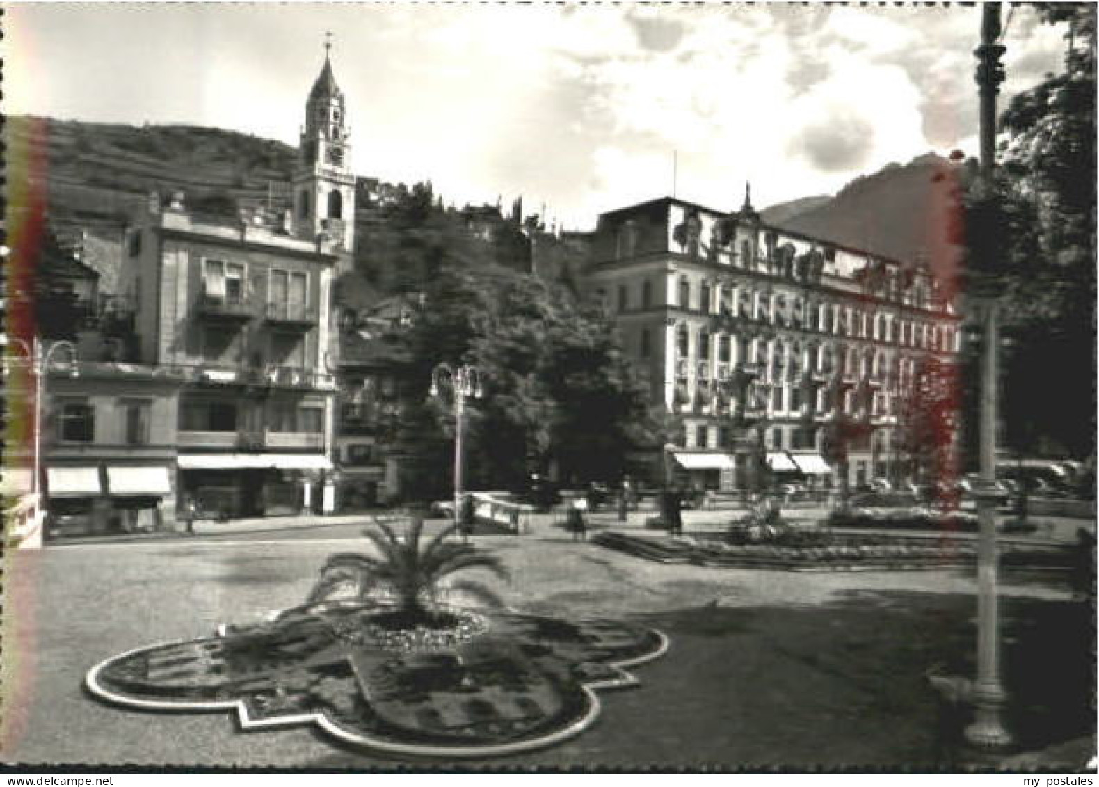 Merano Meran Merano Promenade Turm ungelaufen ca. 1965