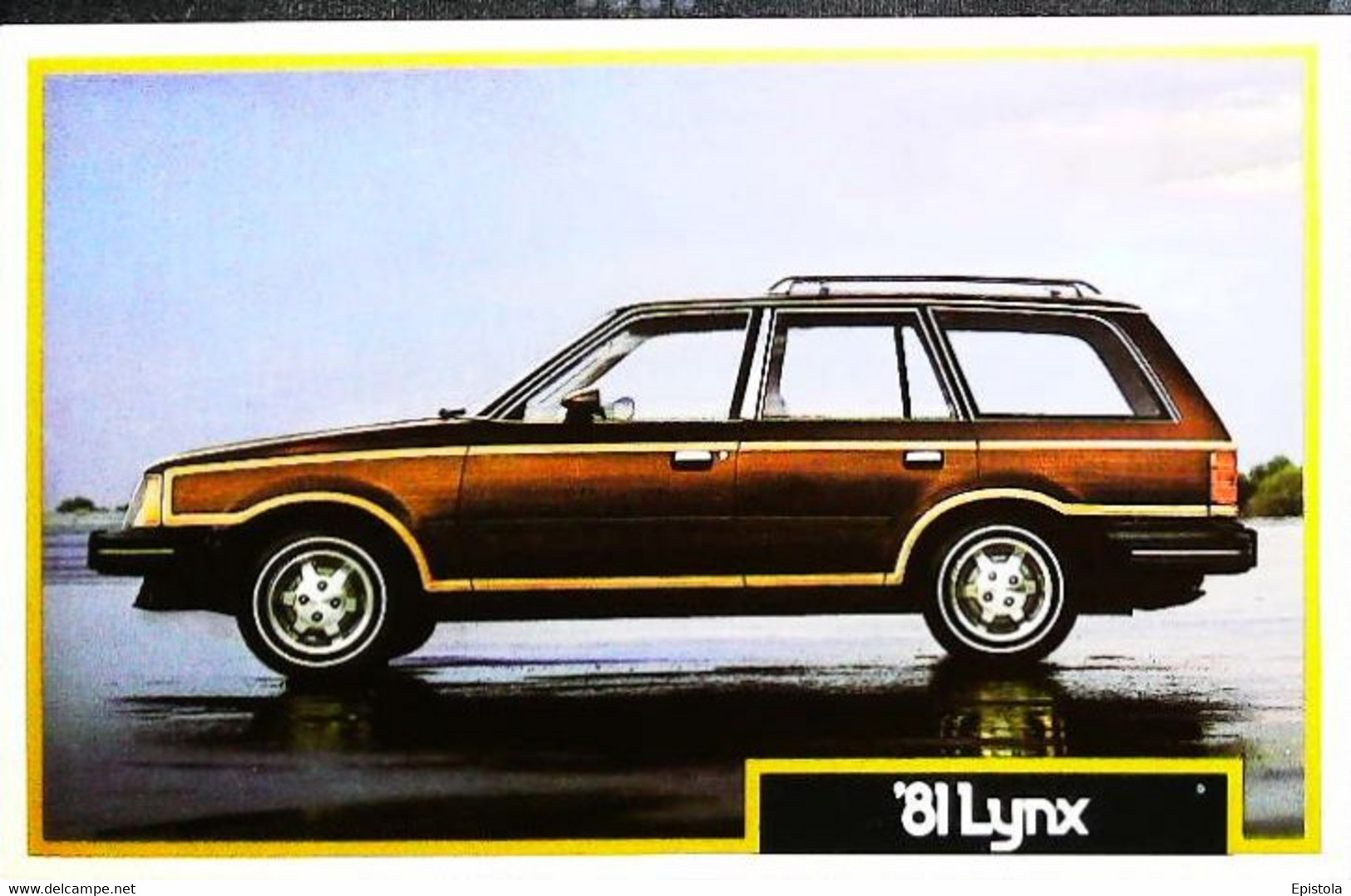 ► MERCURY  Lynx Wagon 1981 -  Garage Automobile Publicity (Litho.U.S.A) Roadside