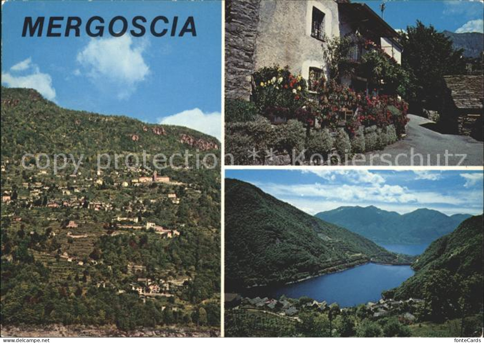 Mergoscia Dorfpartie und See