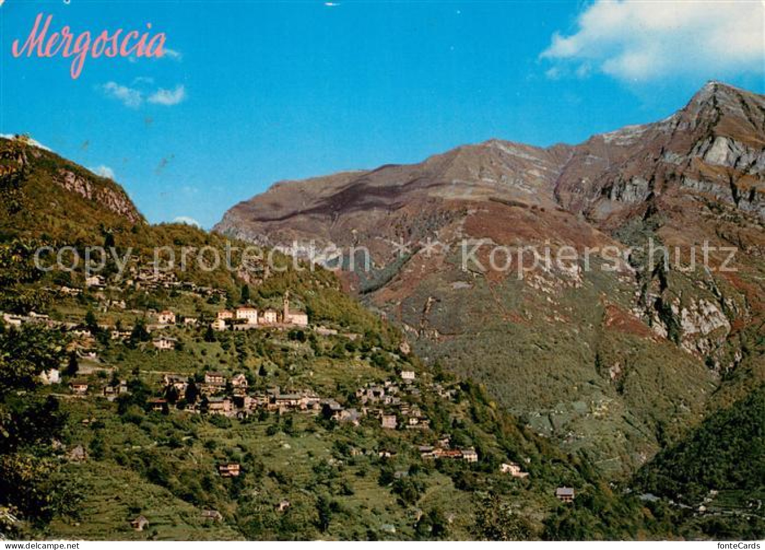 Mergoscia Fliegeraufnahme