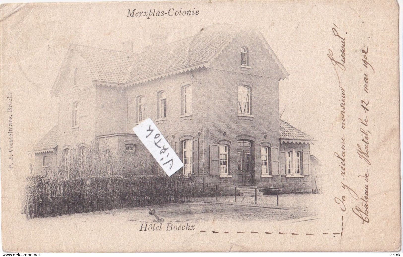 Merksplas :  Hotel Boeckx  1902