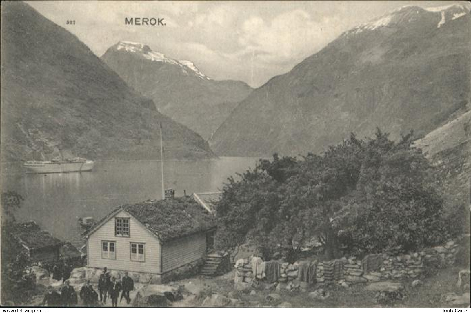 Merok Norwegen Schiff