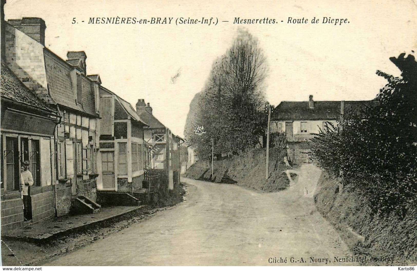 mesnières en bray * Mesnerettes , route de dieppe * quartier village
