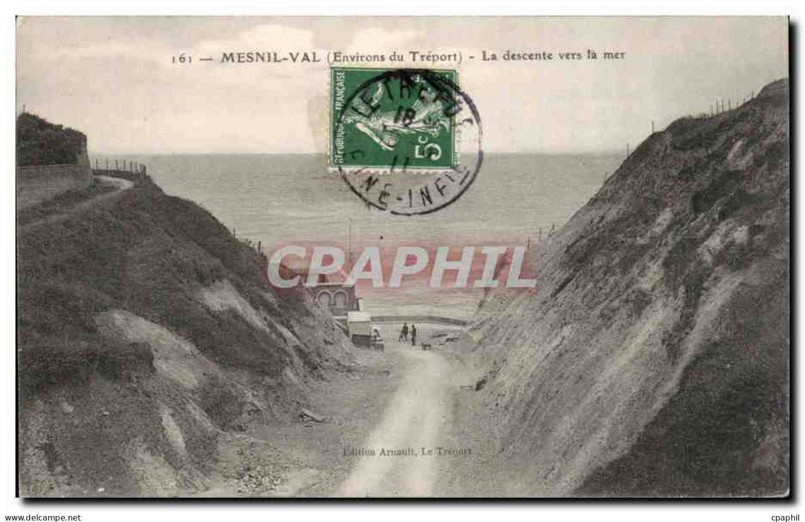 Mesnil Val - La Descente vers la Mer - CPA