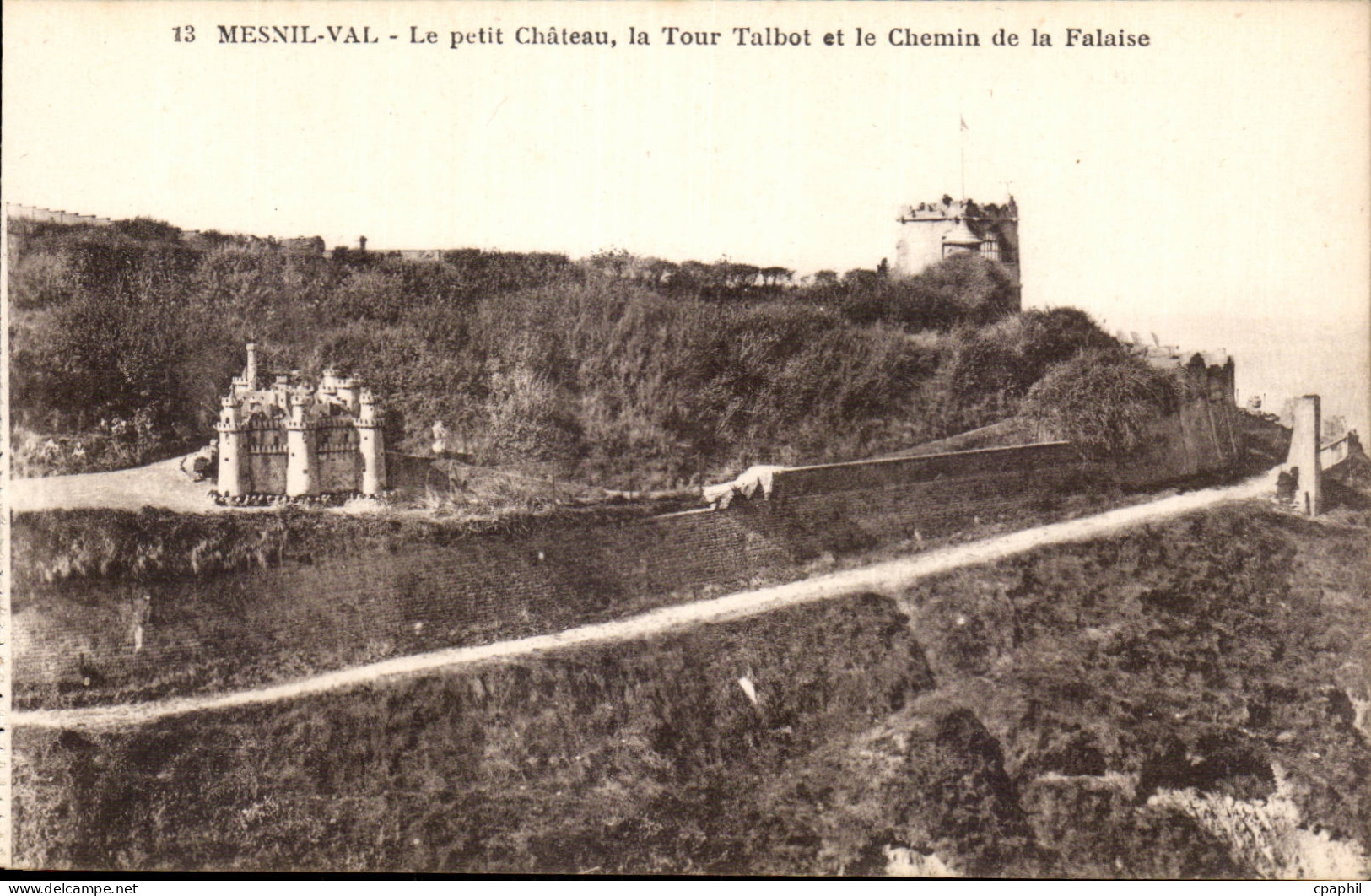 Mesnil Val - Le Petit Chateau - La Tour Talbot - Chemin de la Falaise - CPA