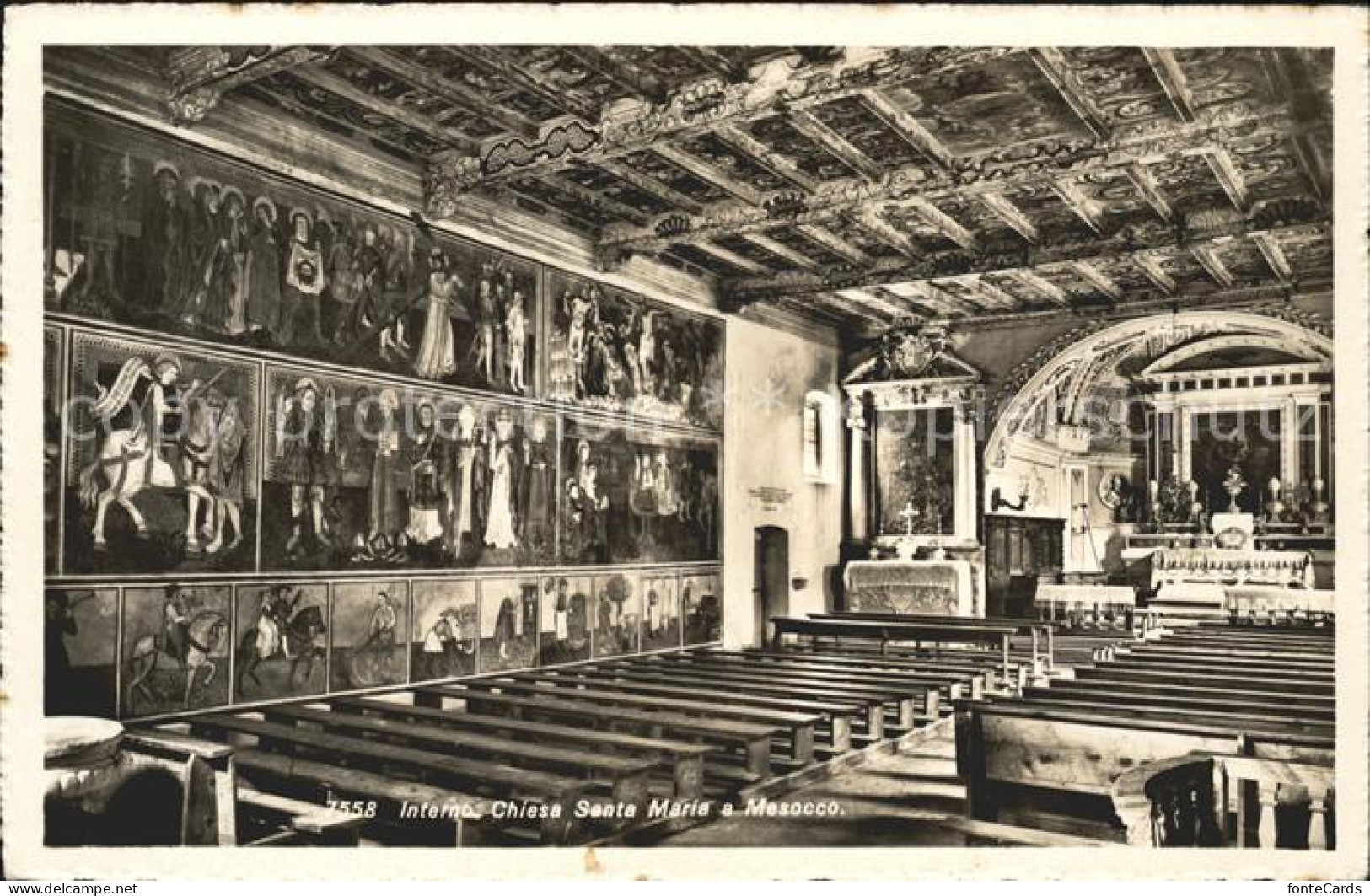 Mesocco Interno Chiesa Santa Maria