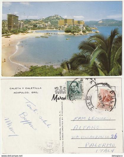 ACAPULCO - MESSICO - MEXICO - CALETA Y CALETILLA - VIAGG. -79173-