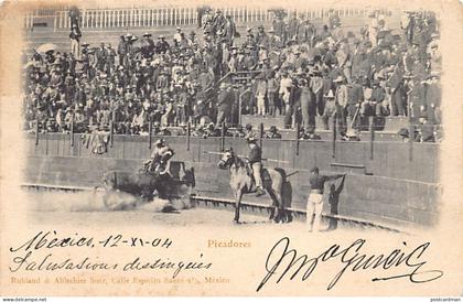 México - Corrida de toros - Picadores - Ed. Ruhland & Ahlschier