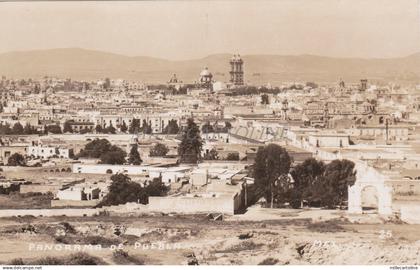 MEXICO - Panorama de Puebla, Photo Postcard
