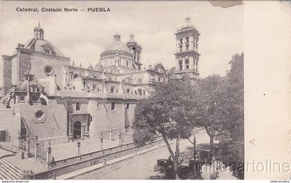 * MEXICO - Puebla - Catedral, Costado Norte 1911