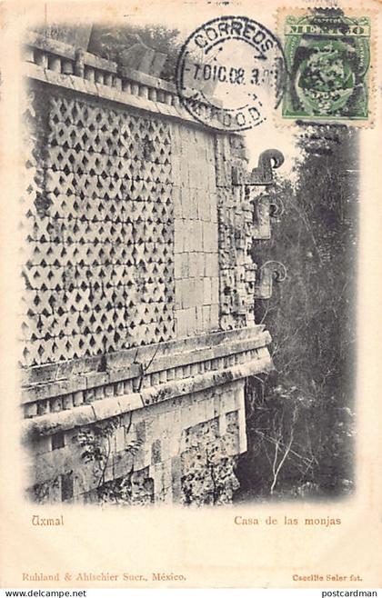 México - UXMAL - Casa de las Monjas - Ed. Ruhland & Ahlschier