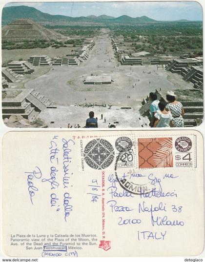 SAN JUAN TEOTIHUACAN - MESSICO - MEXICO - LA PLAZA DE LA LUNA - VIAGG. -79179-