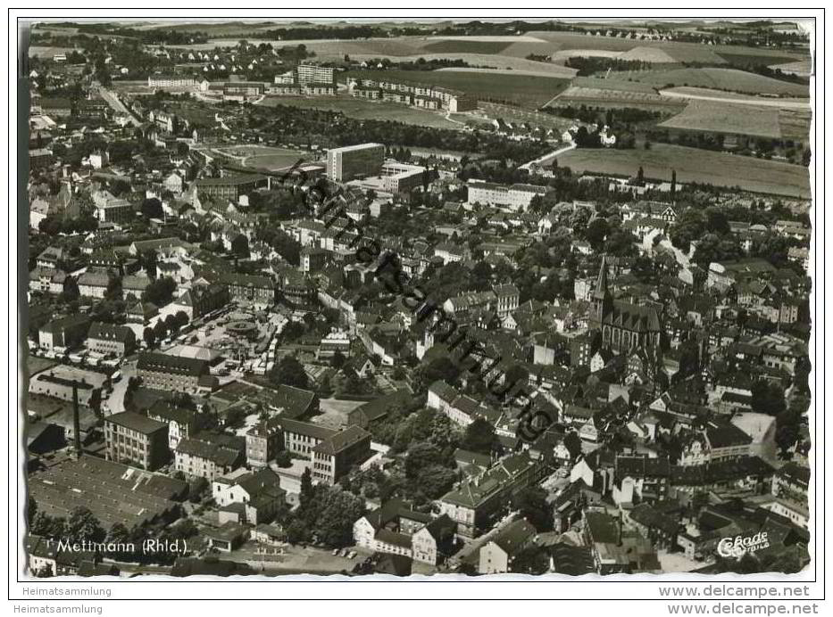 Mettmann - Fliegeraufnahme - Foto-AK-Grossformat